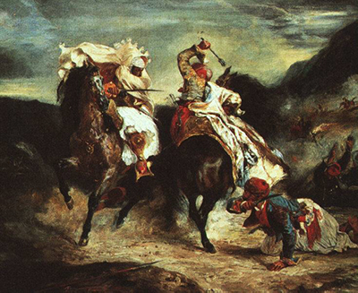 Combat between the Giaour and the Pasha Eugene Delacroix